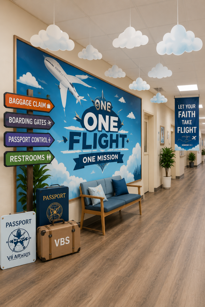Printable Vacation Bible School decorations for churches