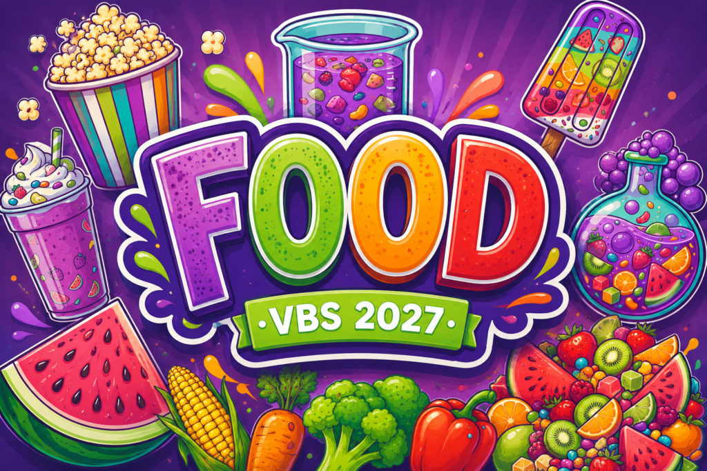 Food-themed printable VBS decorations for churches