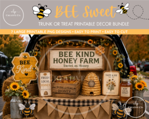 Bee Kind Honey Farm Trunk or Treat Digital Download