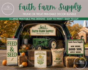 Faith Farm Supply Trunk or Treat Digital Download Bundle