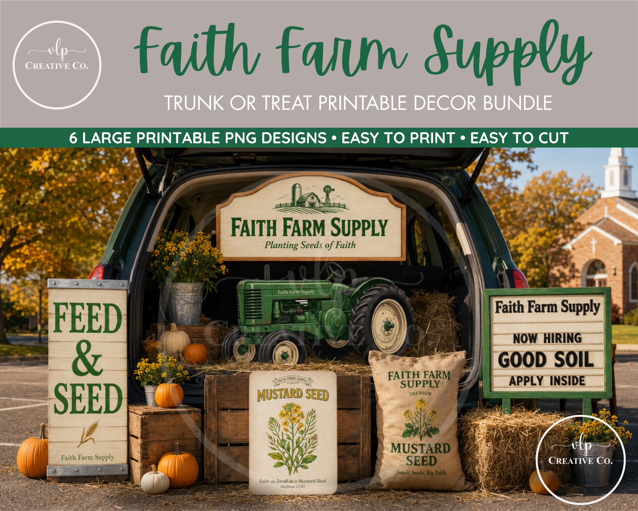 Faith Farm Supply Trunk or Treat Digital Download Bundle