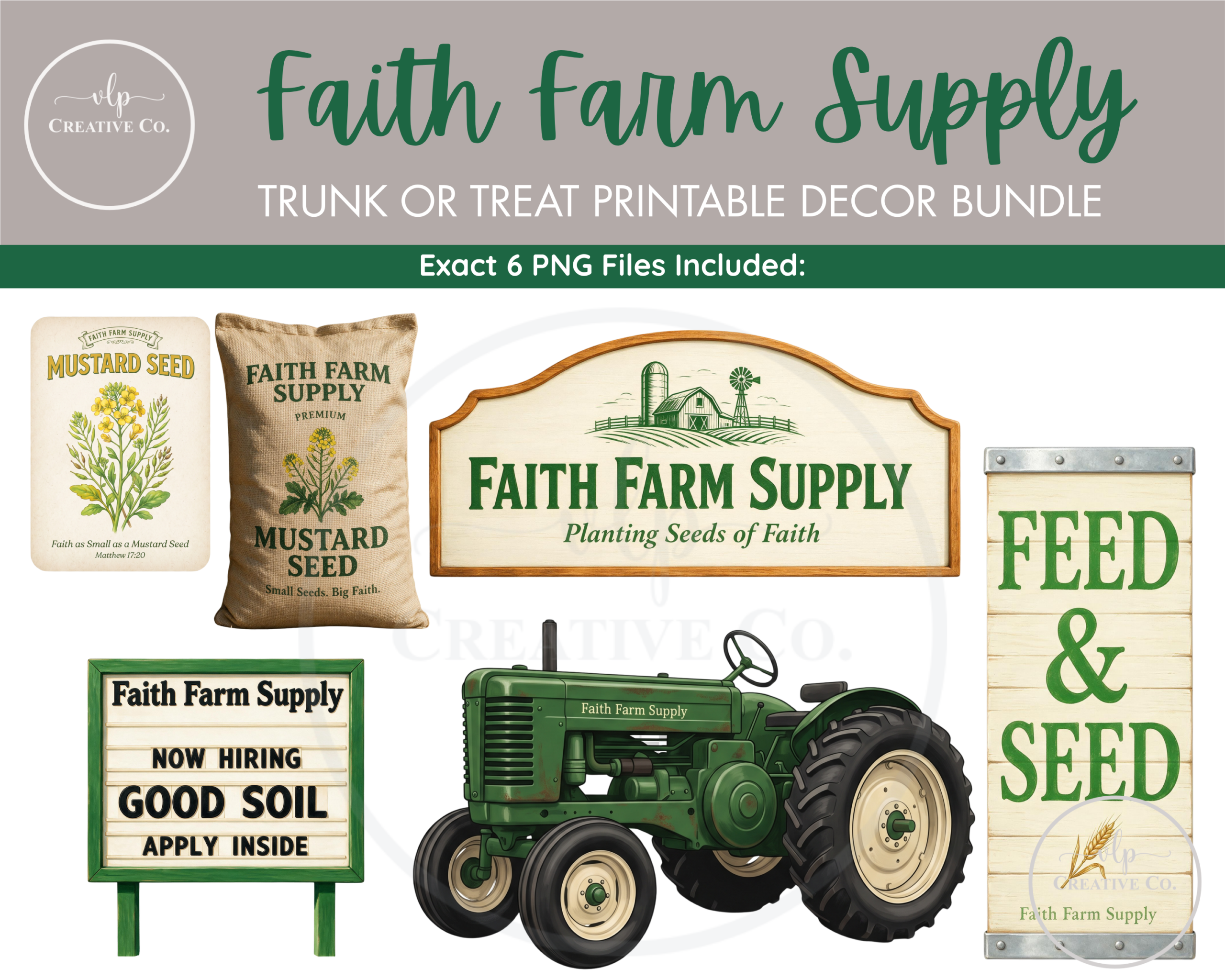 Farm Trunk or Treat Printable Decor Bundle - Image 2